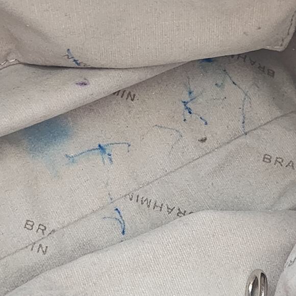 Brahmin Tori Tote Fig Normandy purple ostrich leather - Picture 8 of 12